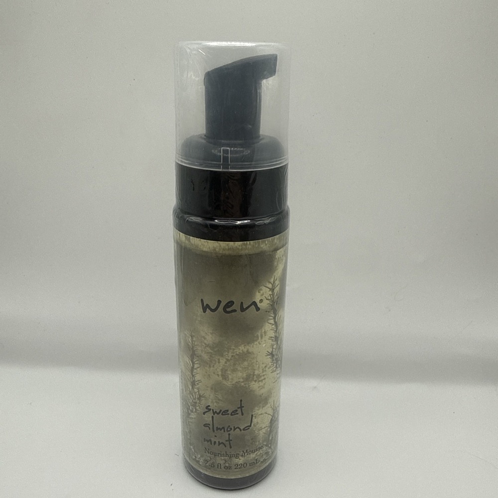 WEN SWEET ALMOND MINT NOURISHING MOUSSE 7.5 OZ NEW WITH PUMP